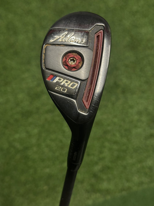 Adams Pro #4 Hybrid 20 Degree Stiff Flex Aldila Rogue Tour 75 Shaft