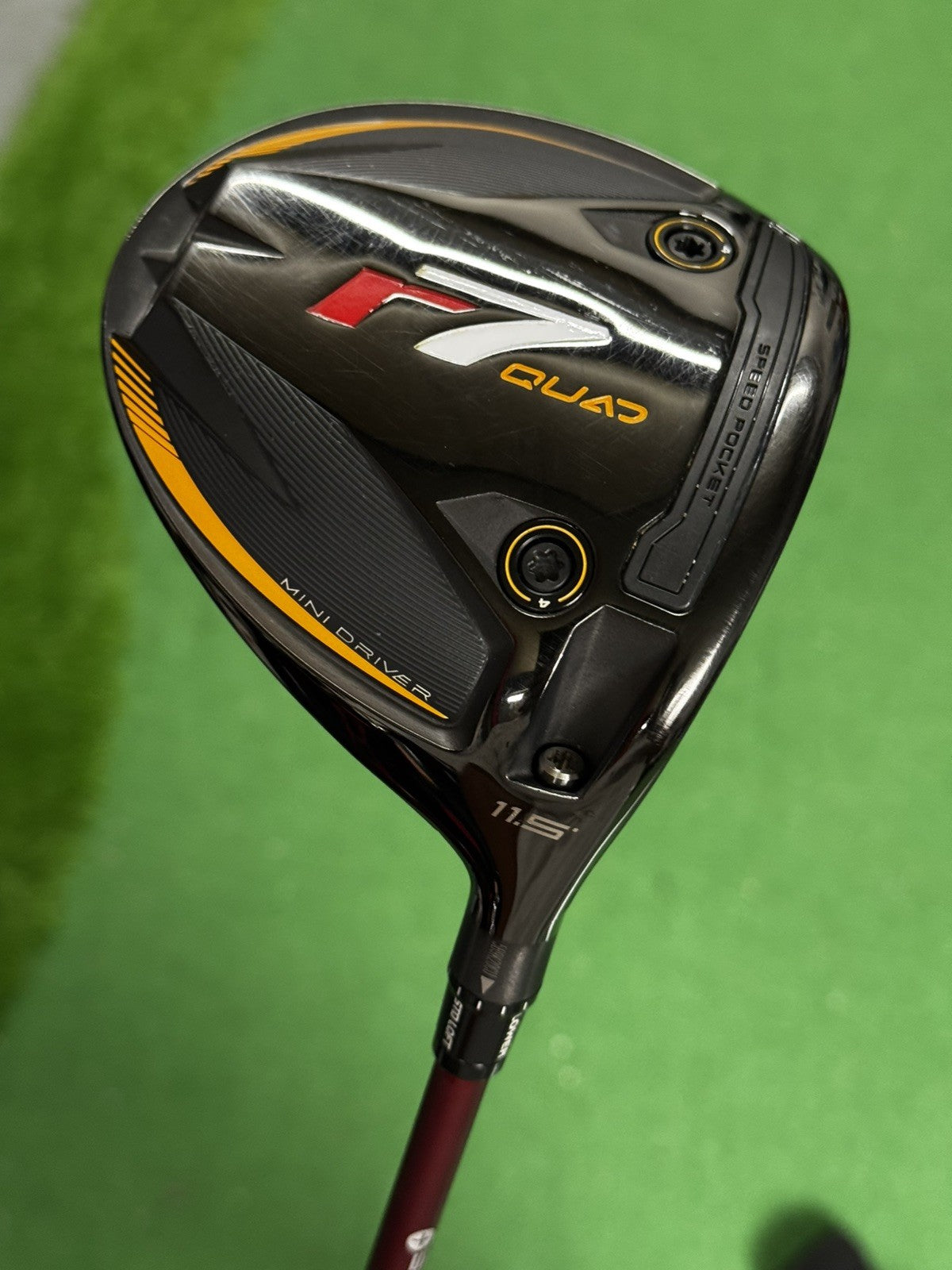Taylormade R7 Quad Mini Driver 11.5 Degree Regular Flex Ventus Velacore Shaft