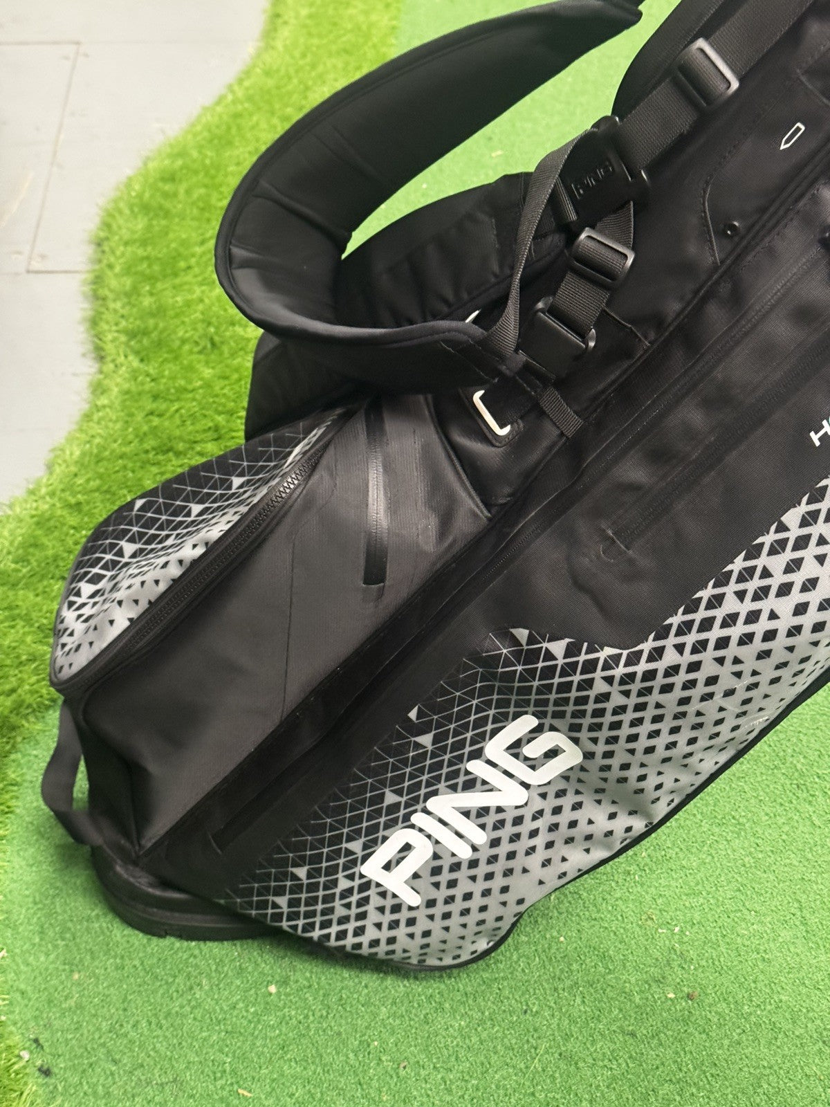 Ping Hoofer Monsoon Waterproof Stand Bag Black/Grey