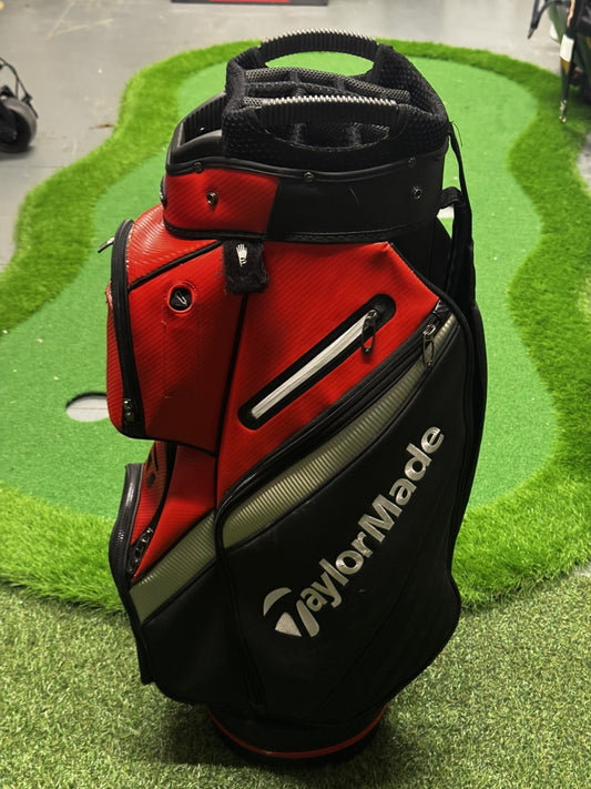 Taylormade Deluxe Cart Trolley Bag Red/Black
