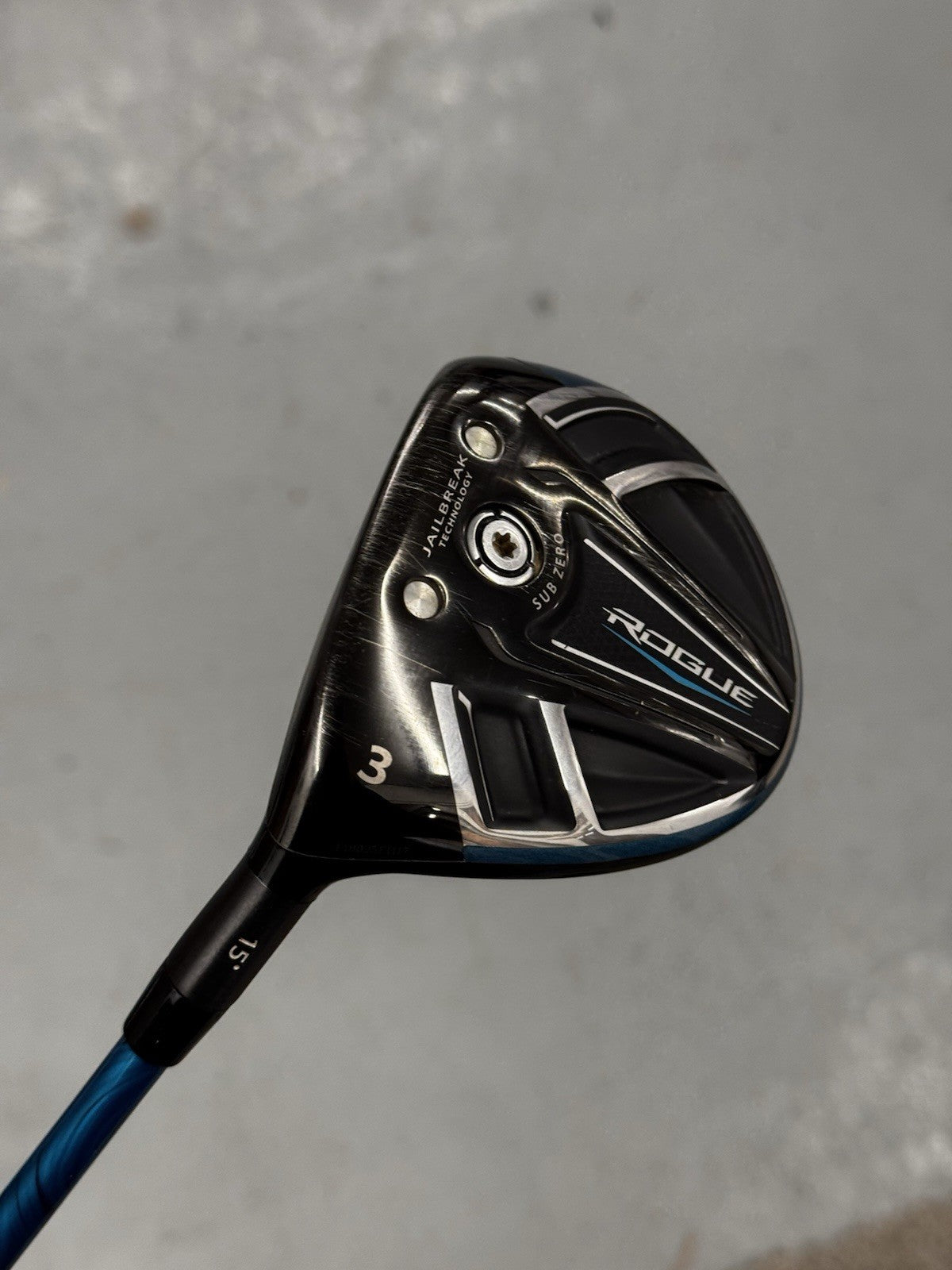 Left Hand Callaway Rogue Sub Zero 15* Fairway Wood Stiff *Used Great Condition*