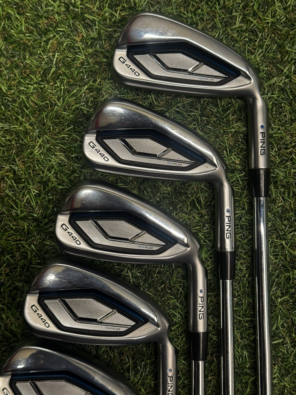 Ping G440 Iron Set 6-PW+UW Blue Dot Stiff Flex AWT 3.0 Shafts
