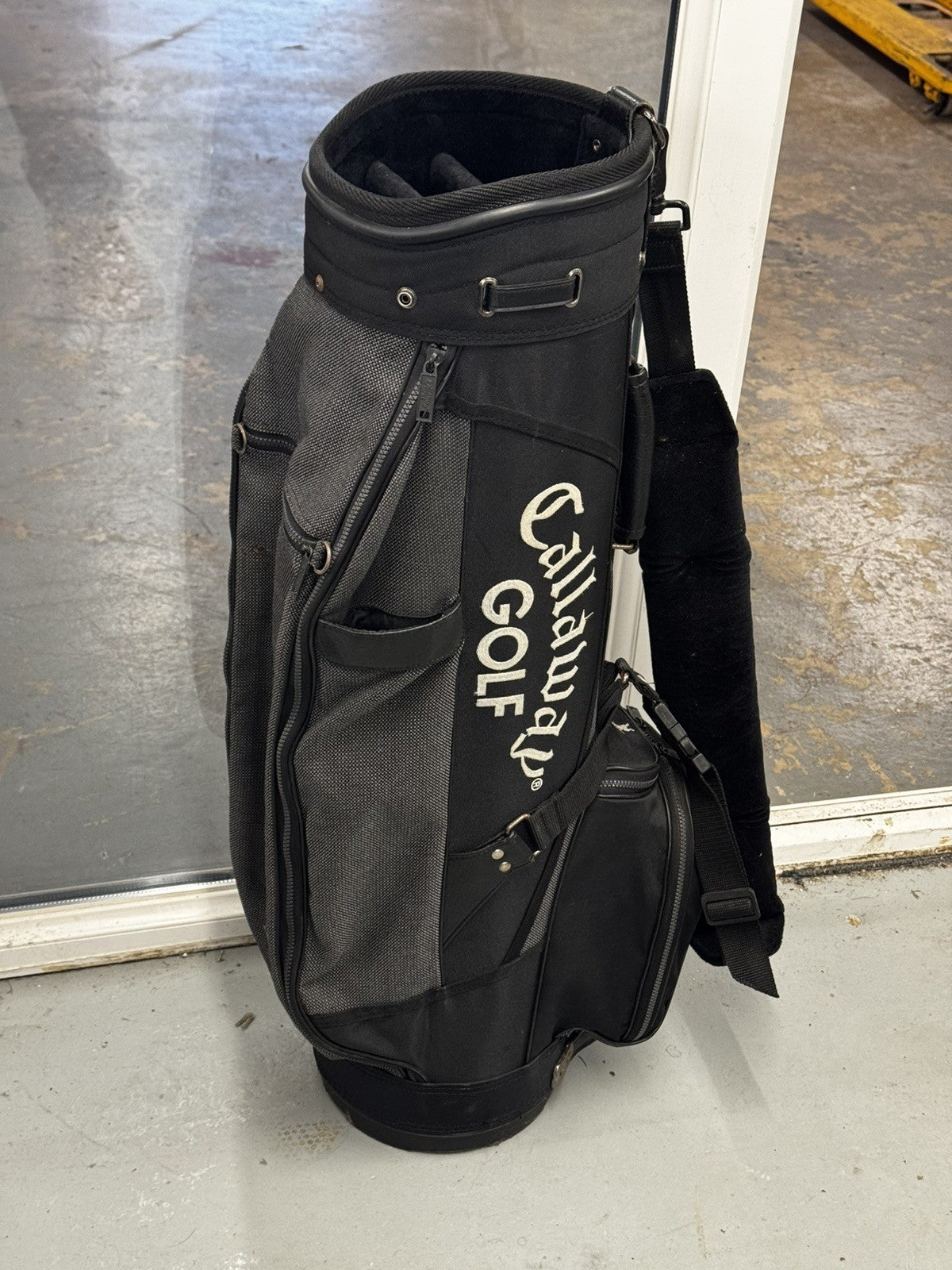 Callaway Retro 6 Way Cart Bag Black