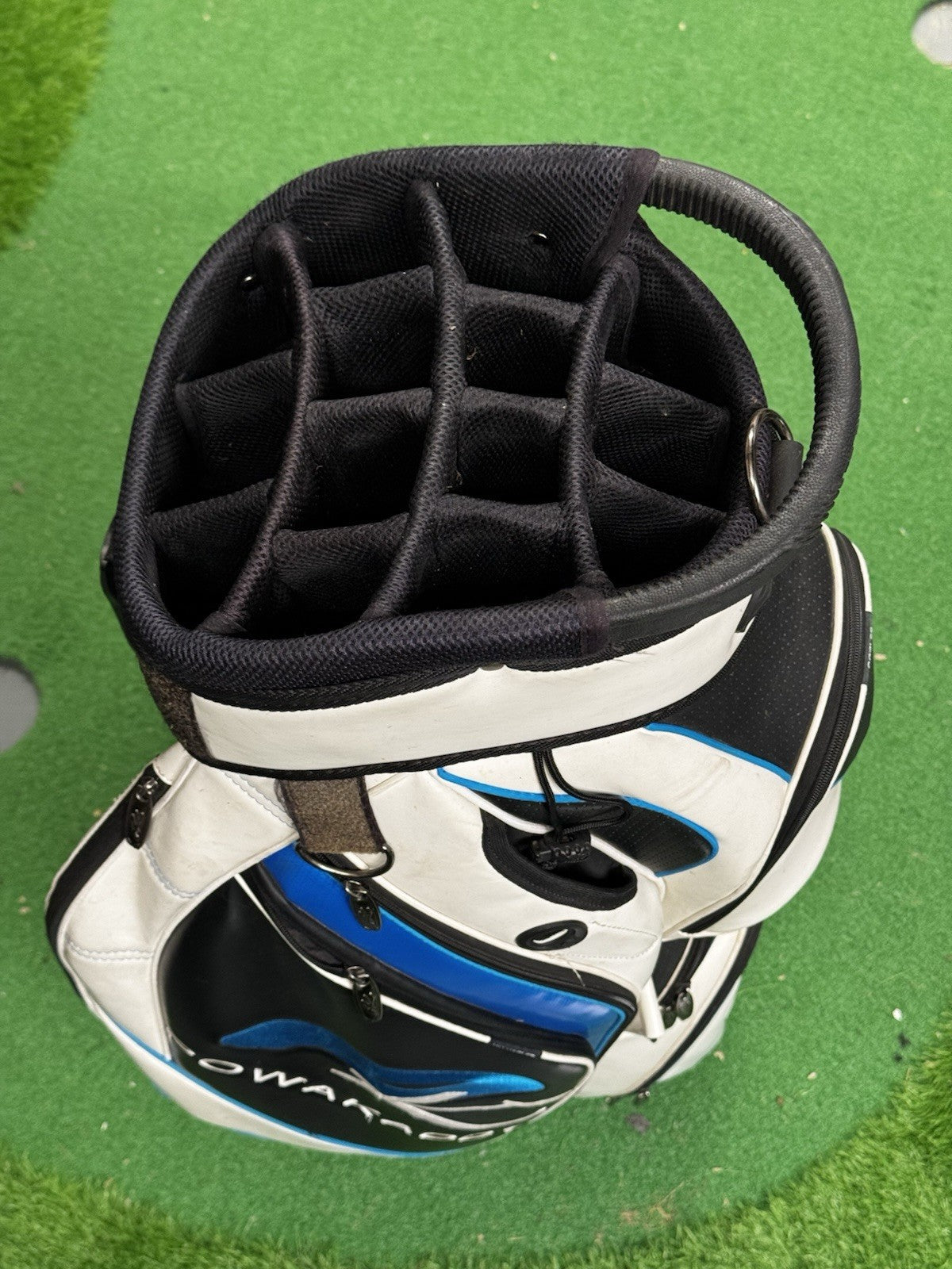 Powakaddy Cart Bag White/Blue/Black