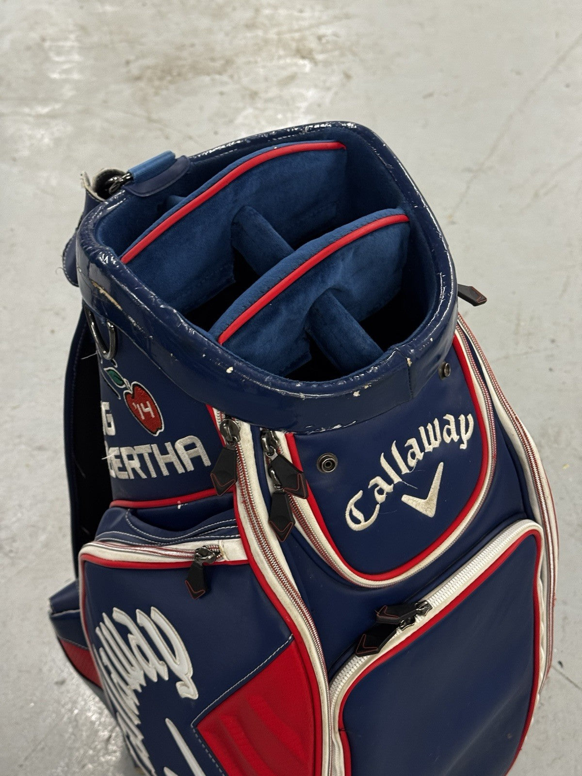 Callaway BIG BERTHA 14 Blue/Red Tour Staff Golf Bag