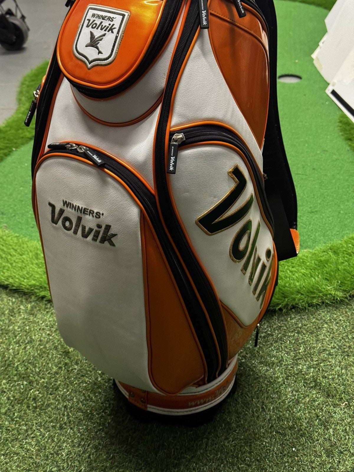 Volvik Golf Tour Bag White/Orange