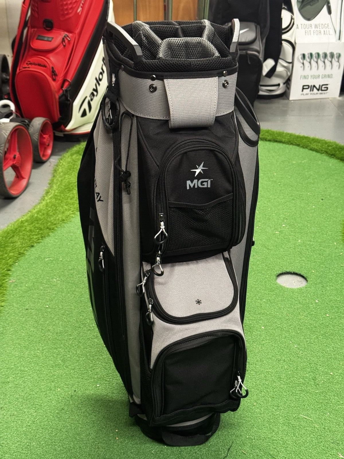 MGI Golf Lite Play Cart Bag Grey/Black