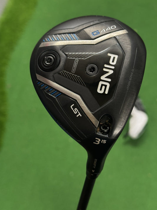 Ping G440 LST 3 Wood 15 Degree X Stiff Flex Tour Edition HZRDUS Black 70 Shaft