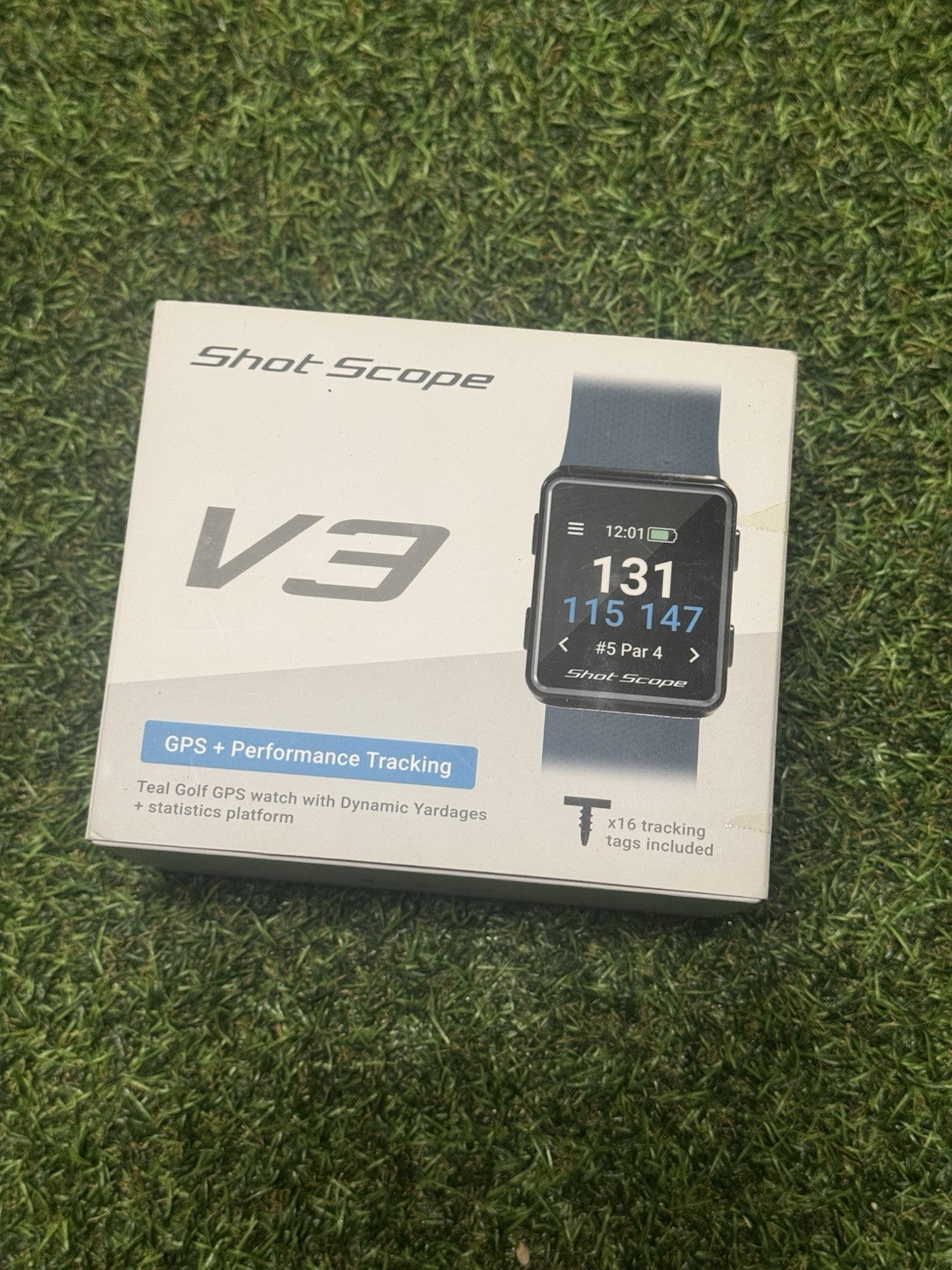 Shot Scope V3 GPS Golf Watch + Charger