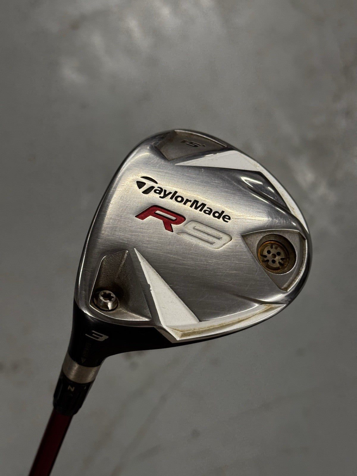 Left Hand Taylormade R9 3 Wood 15 Degrees Regular Flex