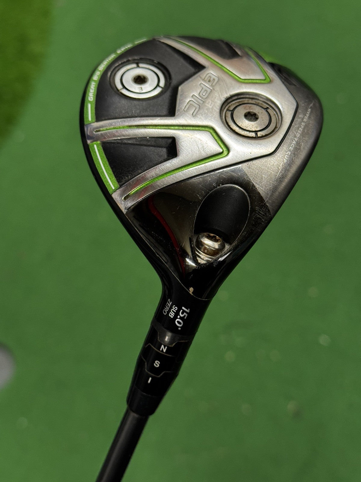 Callaway GBB Epic Sub Zero 3 Wood 15 Degree Stiff Flex Rogue Max 75 Shaft