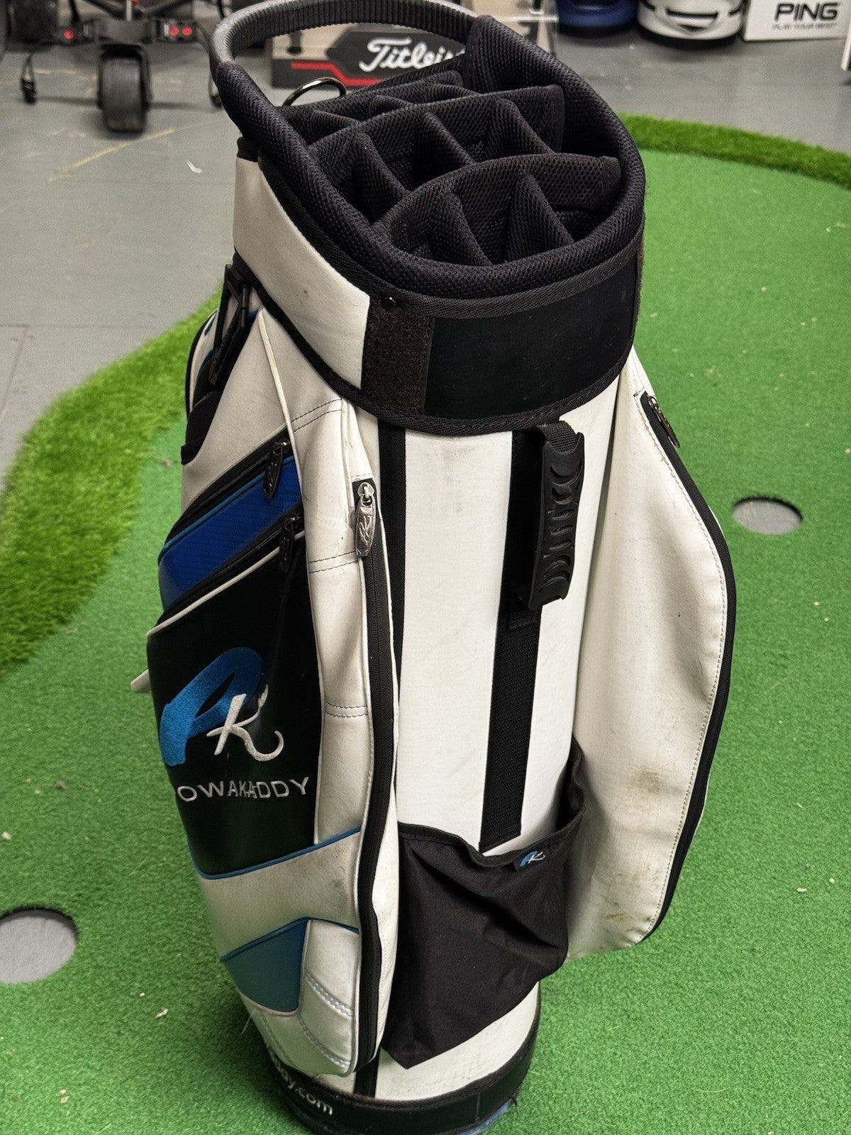 Powakaddy Cart Bag White/Blue/Black
