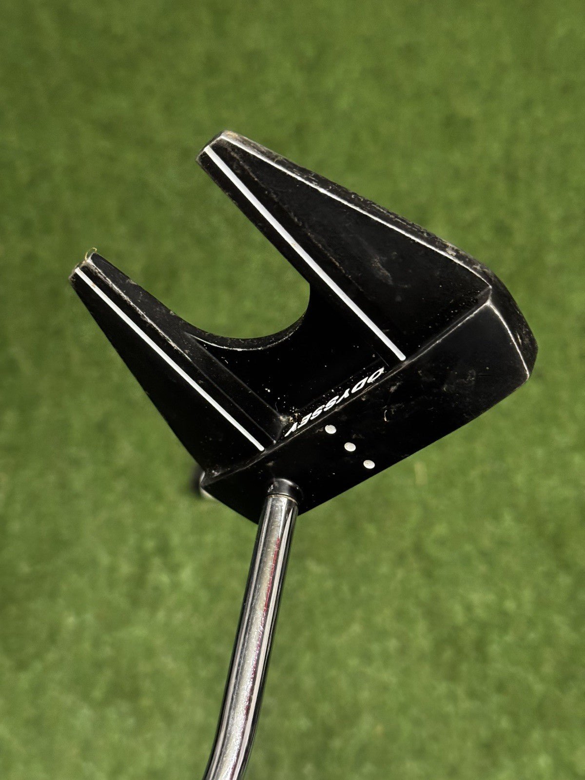 Odyssey Left Hand Stroke Lab Black Arm Lock Big Seven Putter 