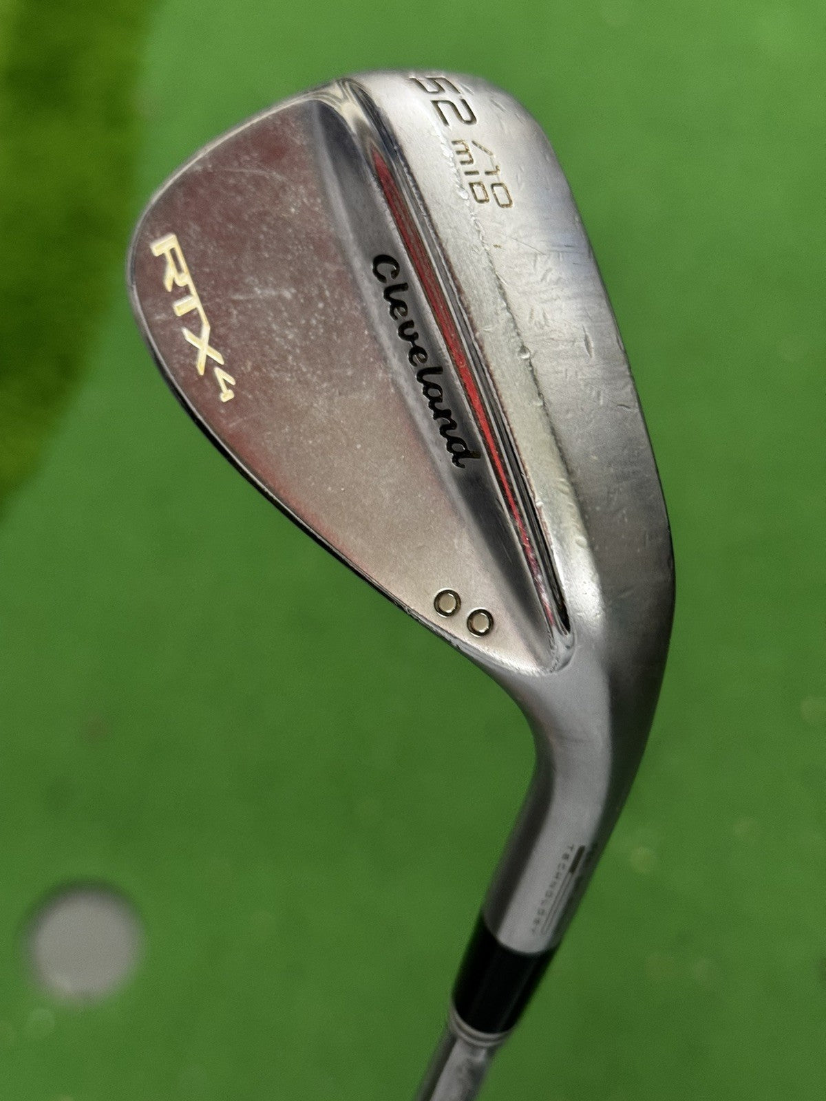 Cleveland RTX4 Gap Wedge 52 Degree Stiff Flex Dynamic Gold S400 Wedge Shaft