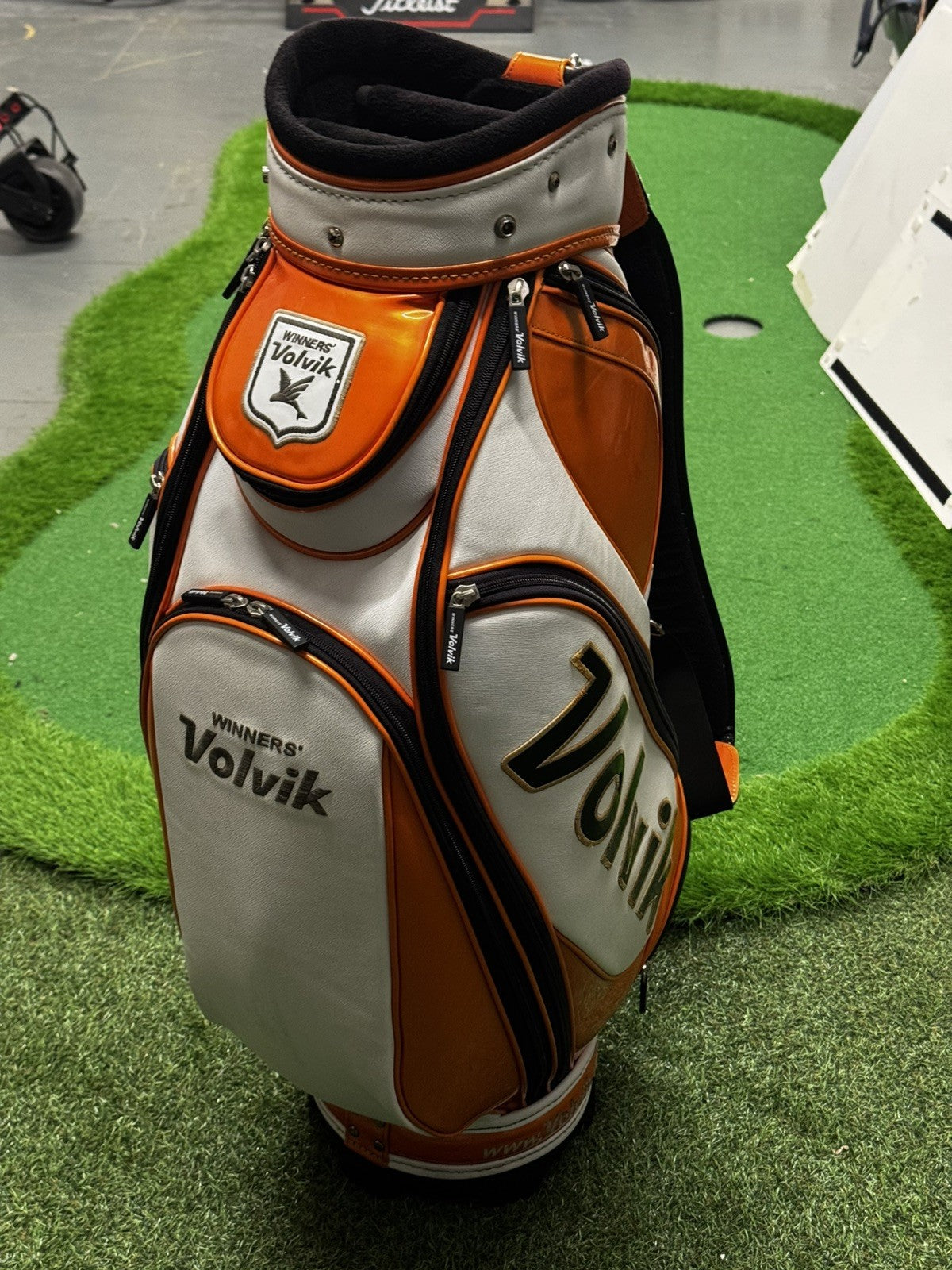 Volvik Golf Tour Bag White/Orange