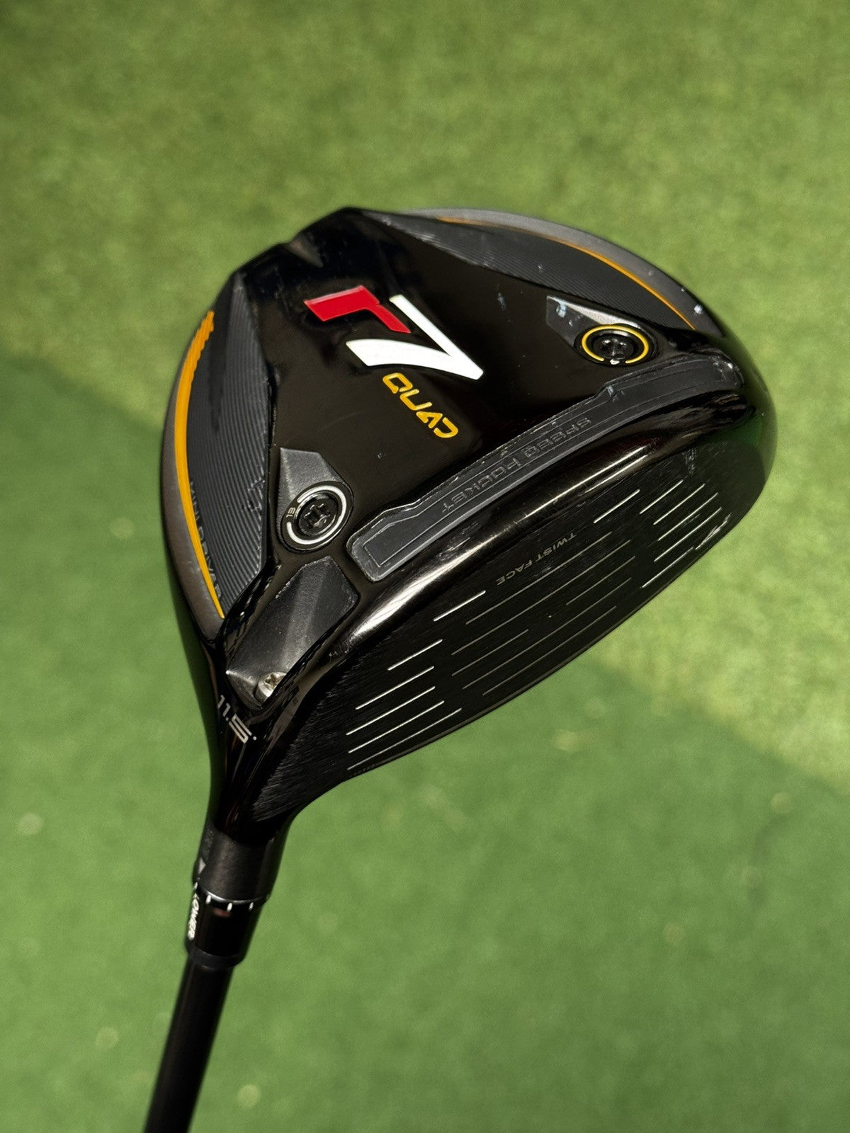 TaylorMade R7 Quad 11.5 Degree Mini Driver Stiff Flex Fujikura Speeder Shaft