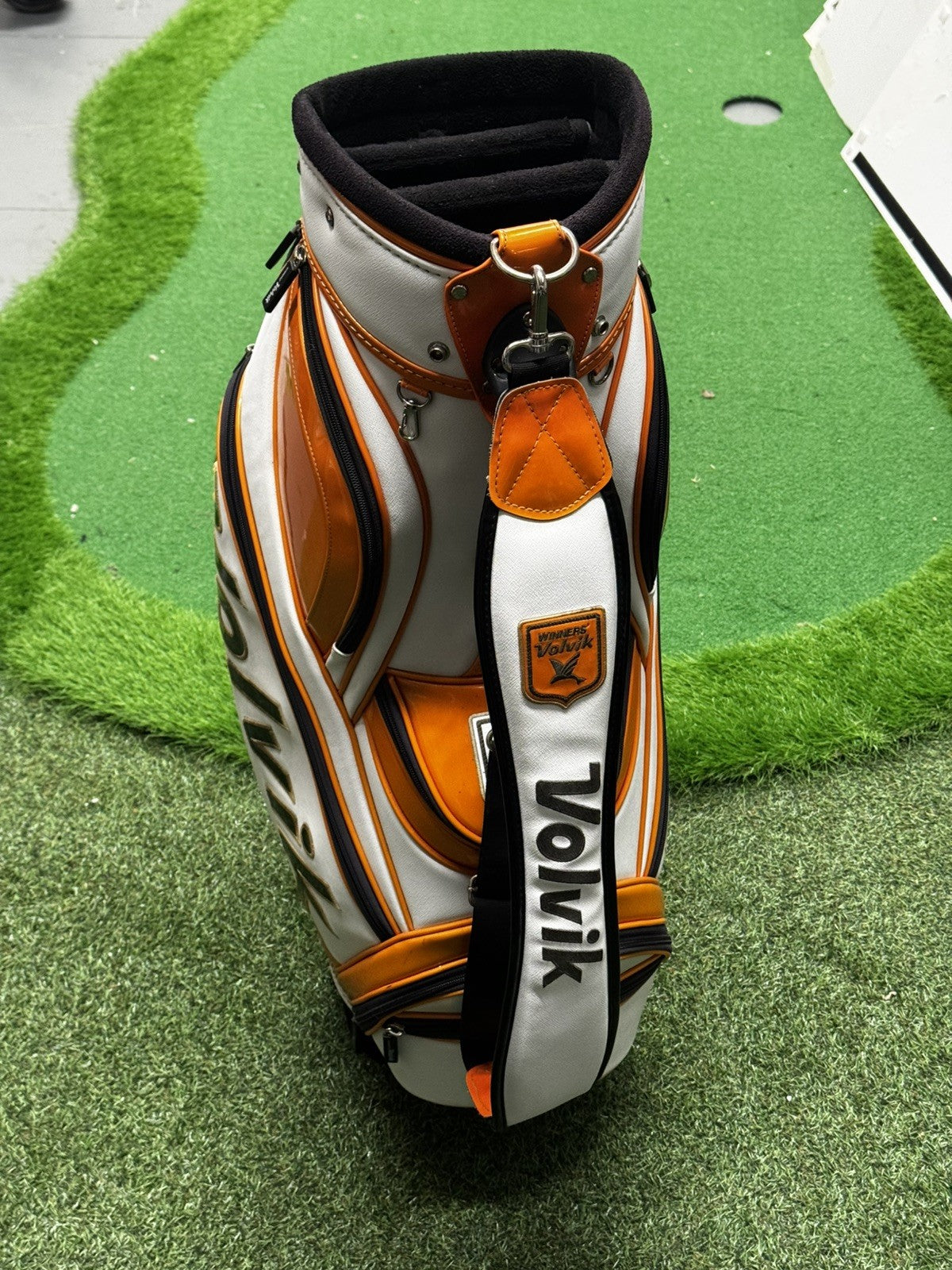 Volvik Golf Tour Bag White/Orange