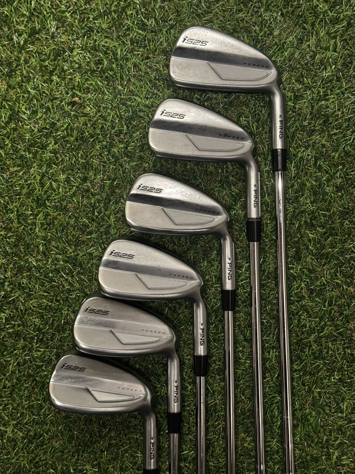 Ping i525 Iron Set 6-PW+UW Green Dot Stiff Flex Elevate MPH 95 Shafts