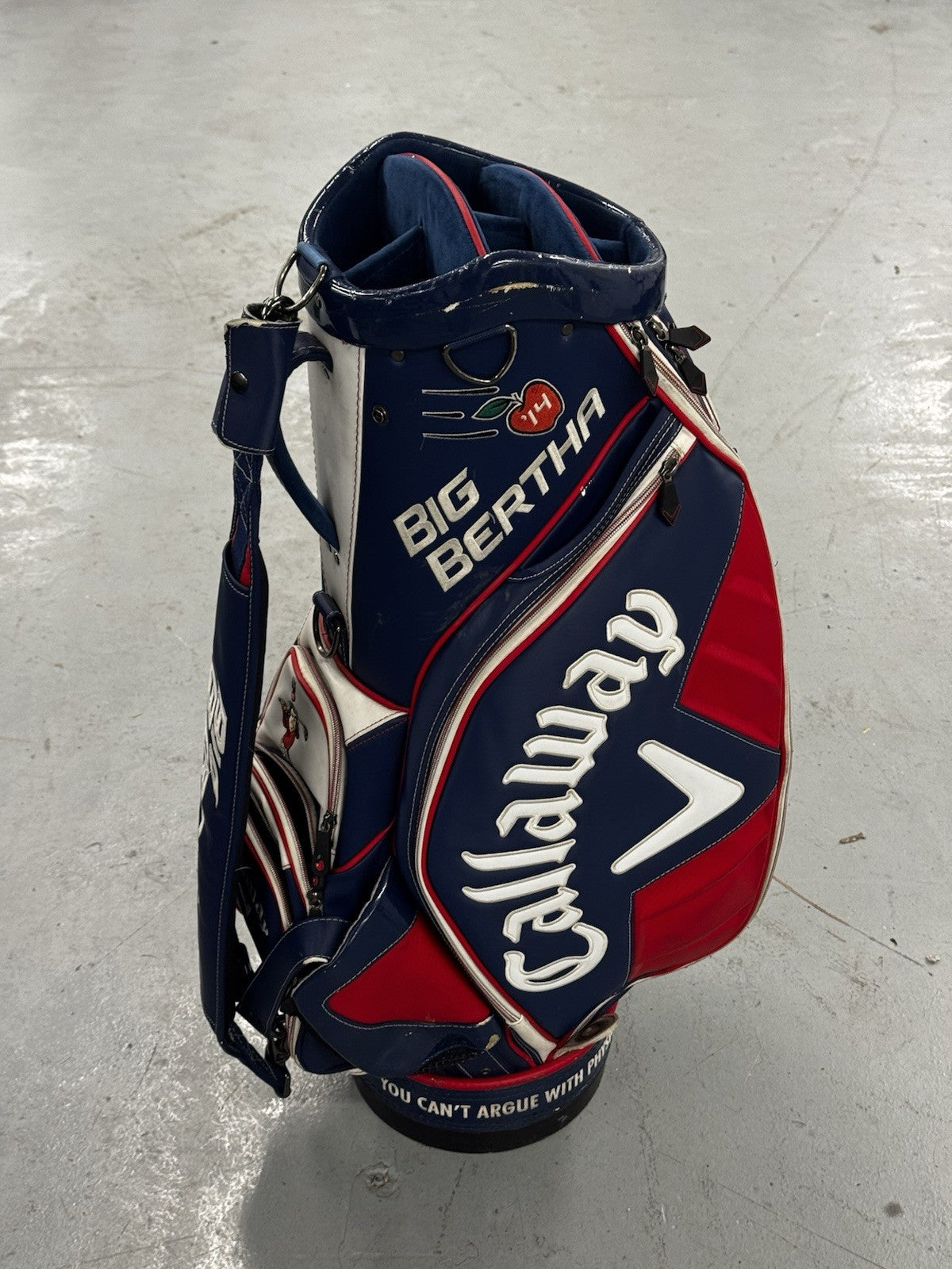 Callaway BIG BERTHA 14 Blue/Red Tour Staff Golf Bag