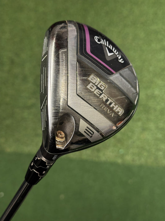 Callaway Left Hand Big Bertha Reva 2023 3 Wood 18 Degree Ladies Flex