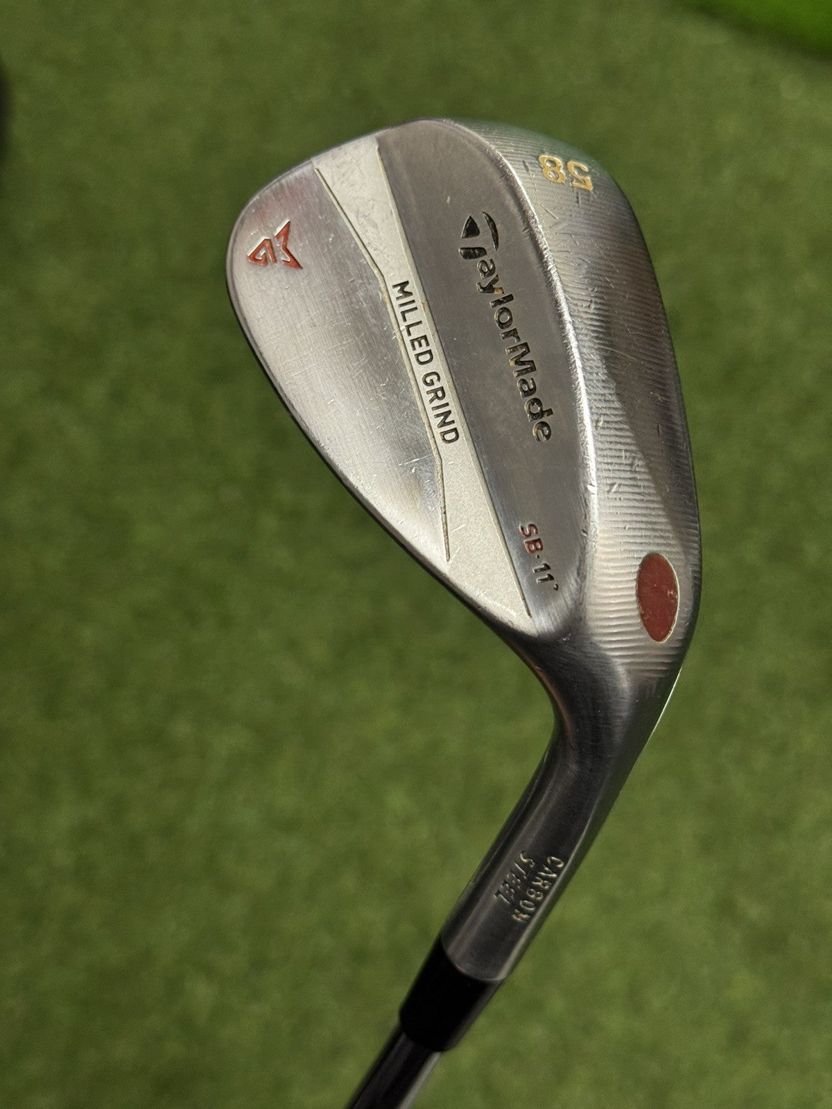 TaylorMade Milled Grind SB 58 Degree Wedge Stiff Steel Shaft