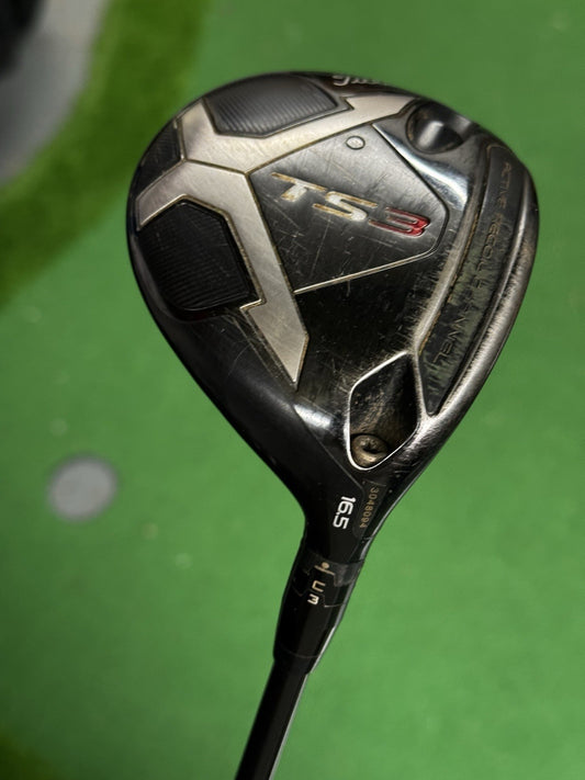 Titleist TS3 3 Wood 16.5 Degree X Stiff HZRDUS 6.5 Shaft