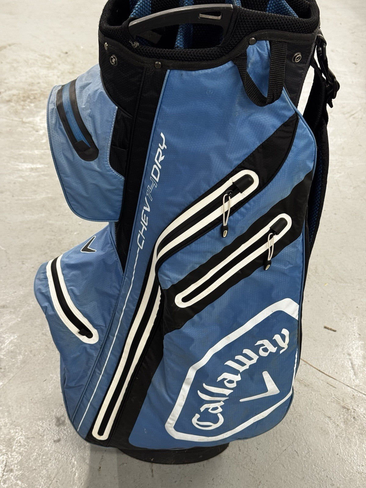 Callaway Chev 14 Dry Cart Bag White/Blue