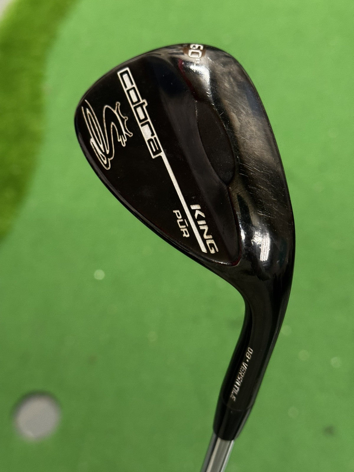 Cobra King Pur Lob Wedge Black 60 Degree Stiff Flex Steel Shaft