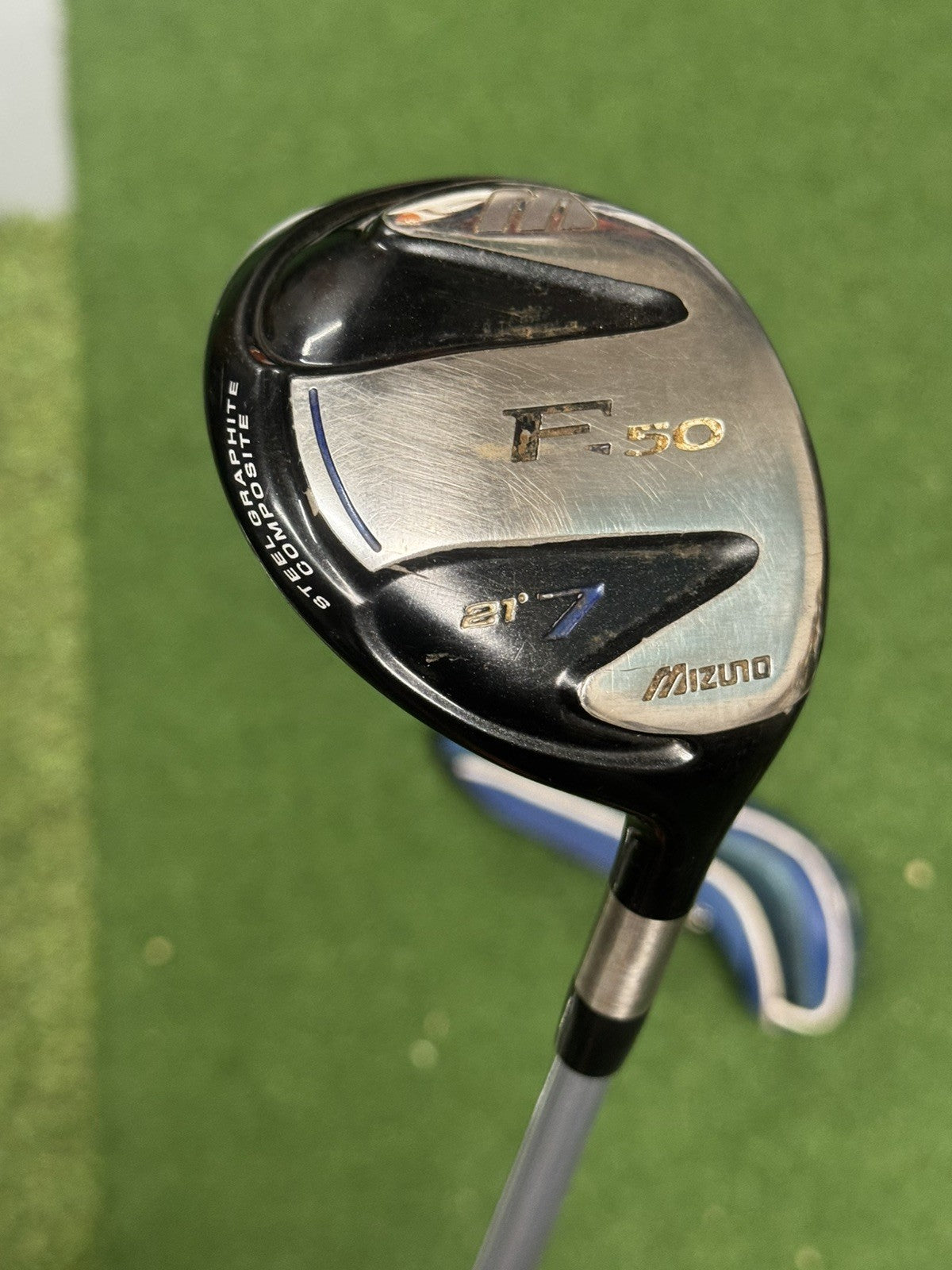Mizuno F-50 7 Wood 21 Degree Lite Flex Mizuno Exsar FS2 Shaft