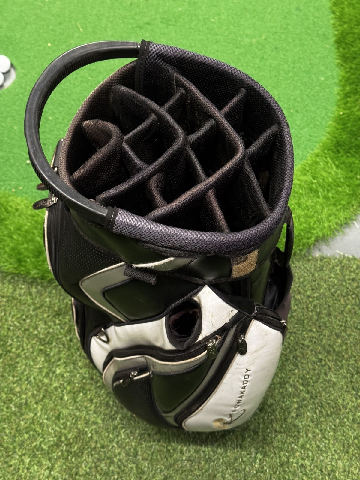 Powakaddy Golf Trolley Cart Bag White/Black