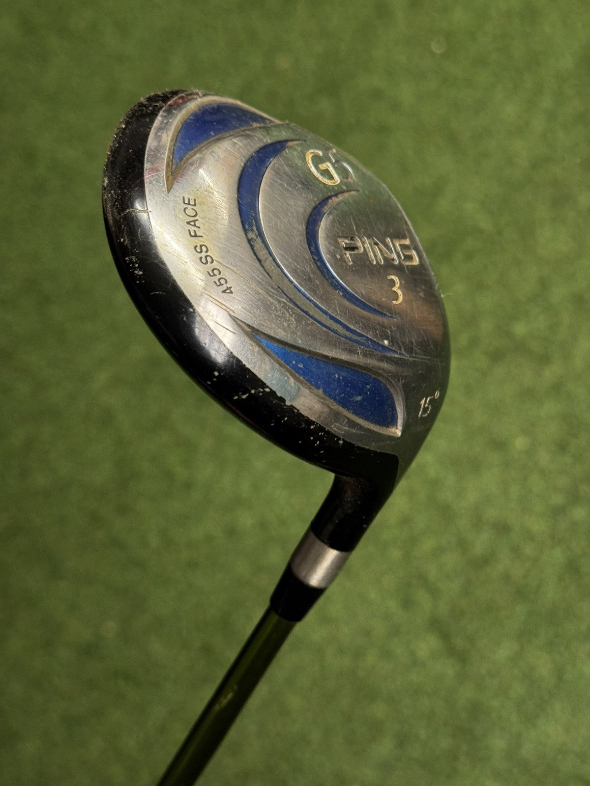 Ping G5 3 Wood 15 Degree Regular Flex Aldila NV Green 75 Shaft