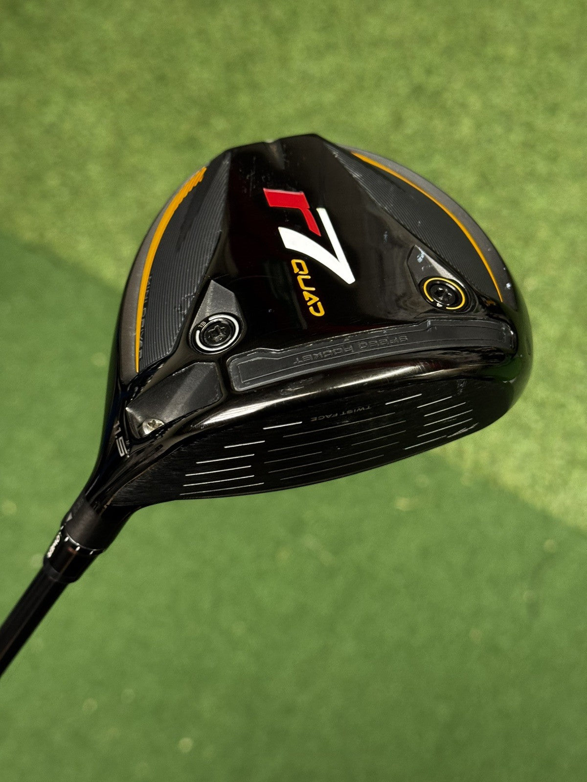 TaylorMade R7 Quad 11.5 Degree Mini Driver Stiff Flex Fujikura Speeder Shaft