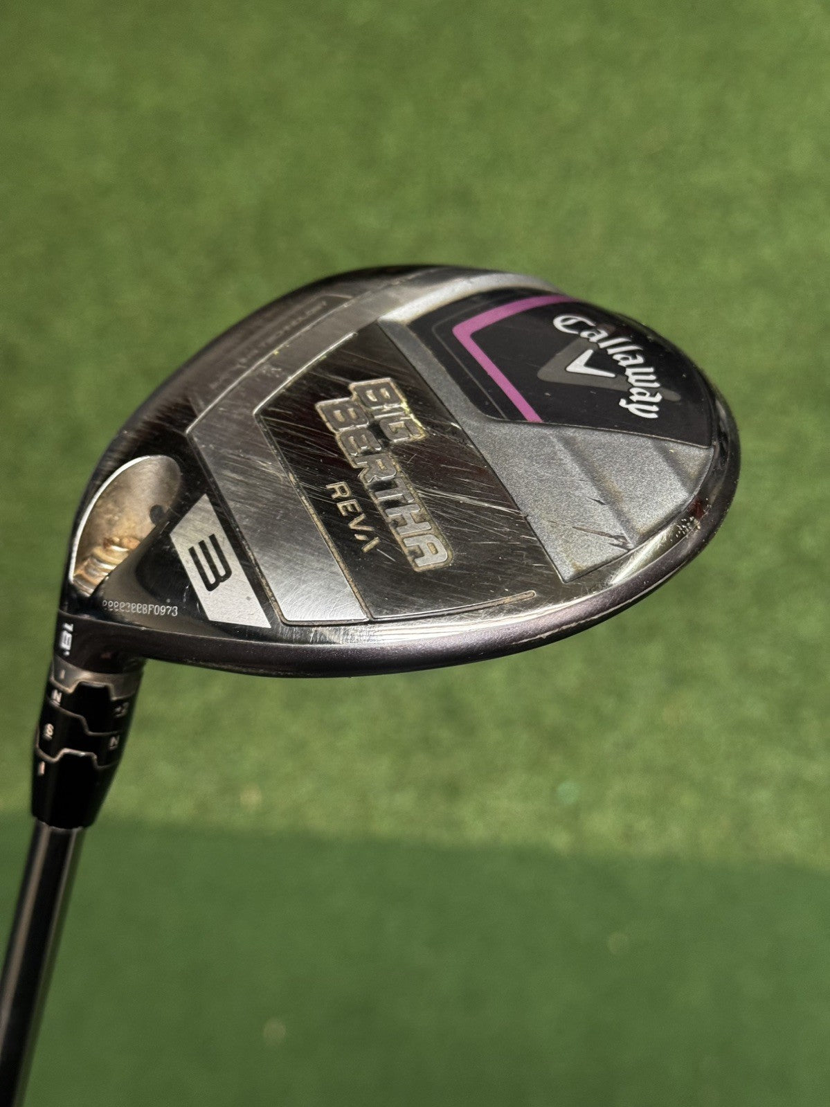 Callaway Left Hand Big Bertha Reva 2023 3 Wood 18 Degree Ladies Flex