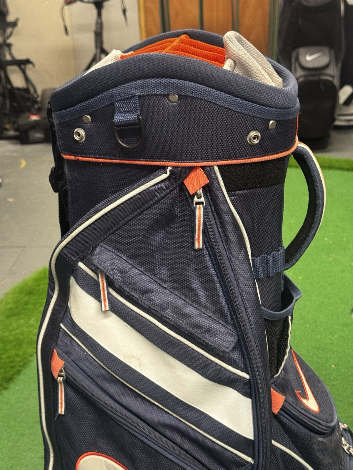 Nike Golf Cart Bag Navy 14 Way Divider