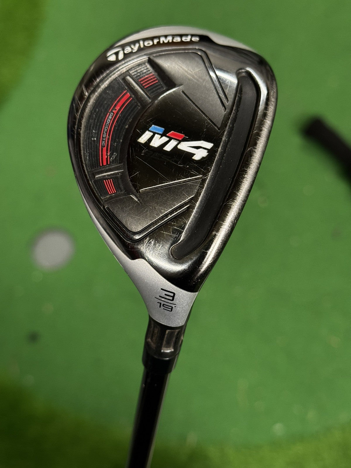 Taylormade M4 3 Hybrid 19 Degree Stiff Flex Atmos Red Shaft