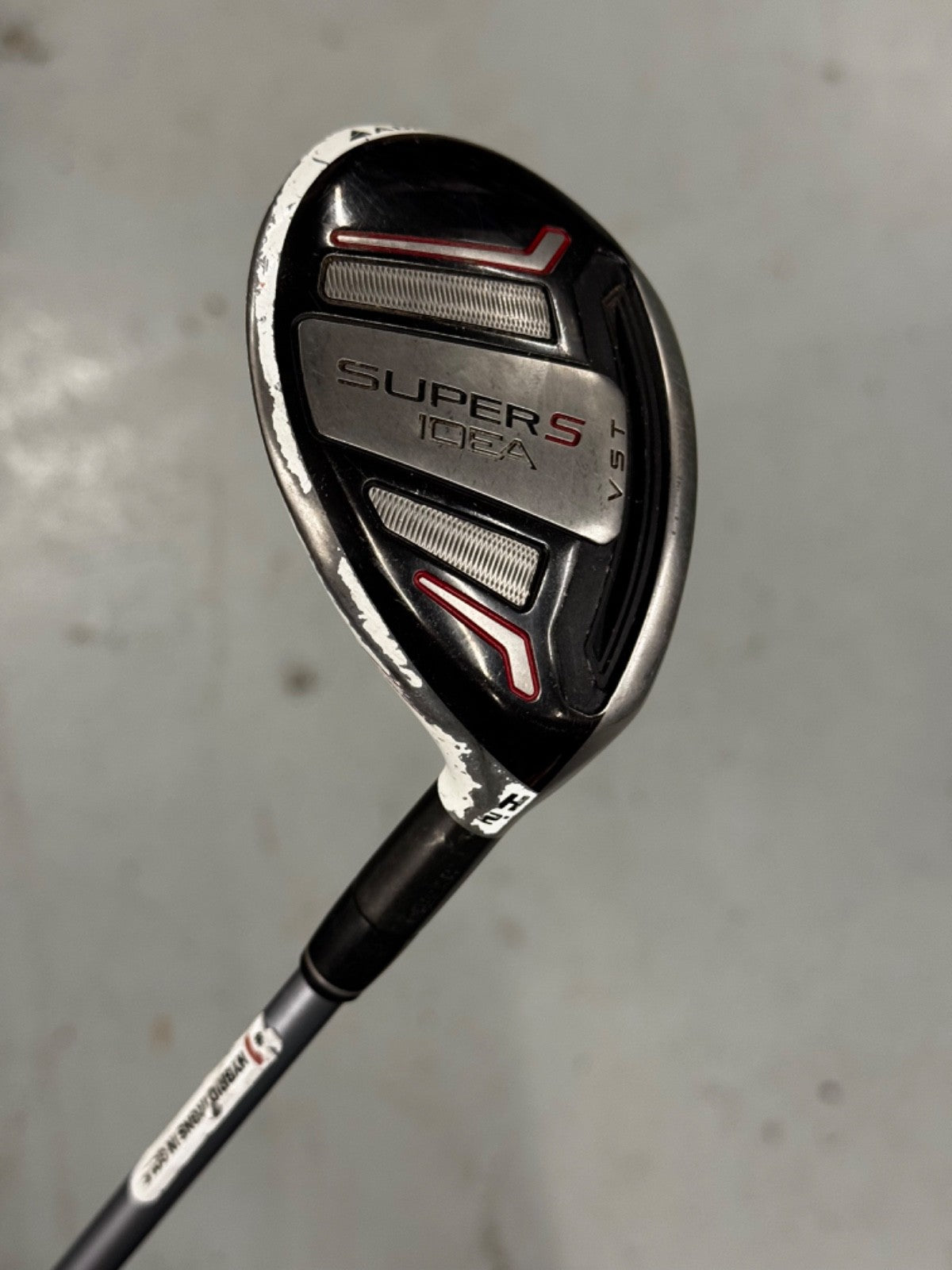 Adams Idea Super S #4 Hybrid 22 Degree Stiff Flex Shaft *used*