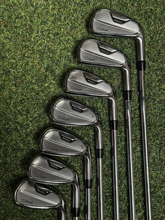 Titleist T200 2021 Iron Set 5-PW+GW Regular Flex AMT R300 Black Steel Shafts