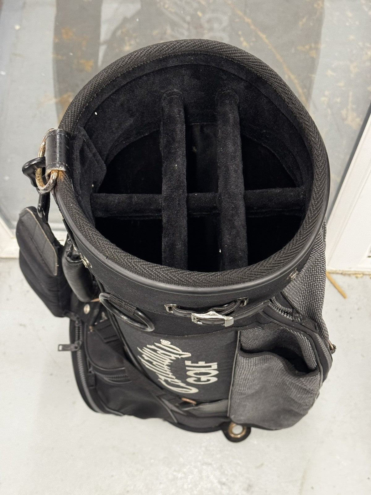 Callaway Retro 6 Way Cart Bag Black