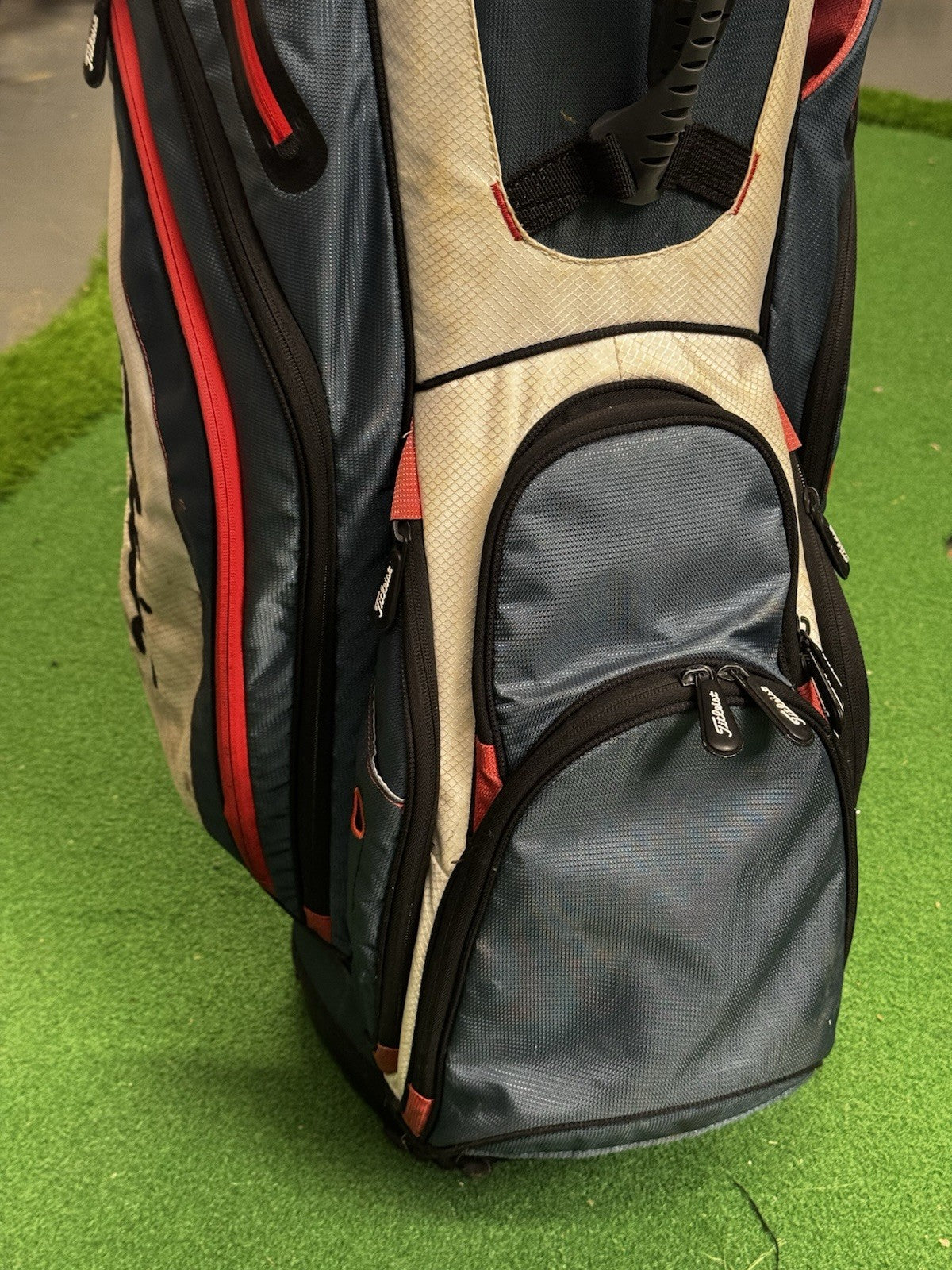 Titleist Golf Cart Bag 14 Way Red/White/Blue