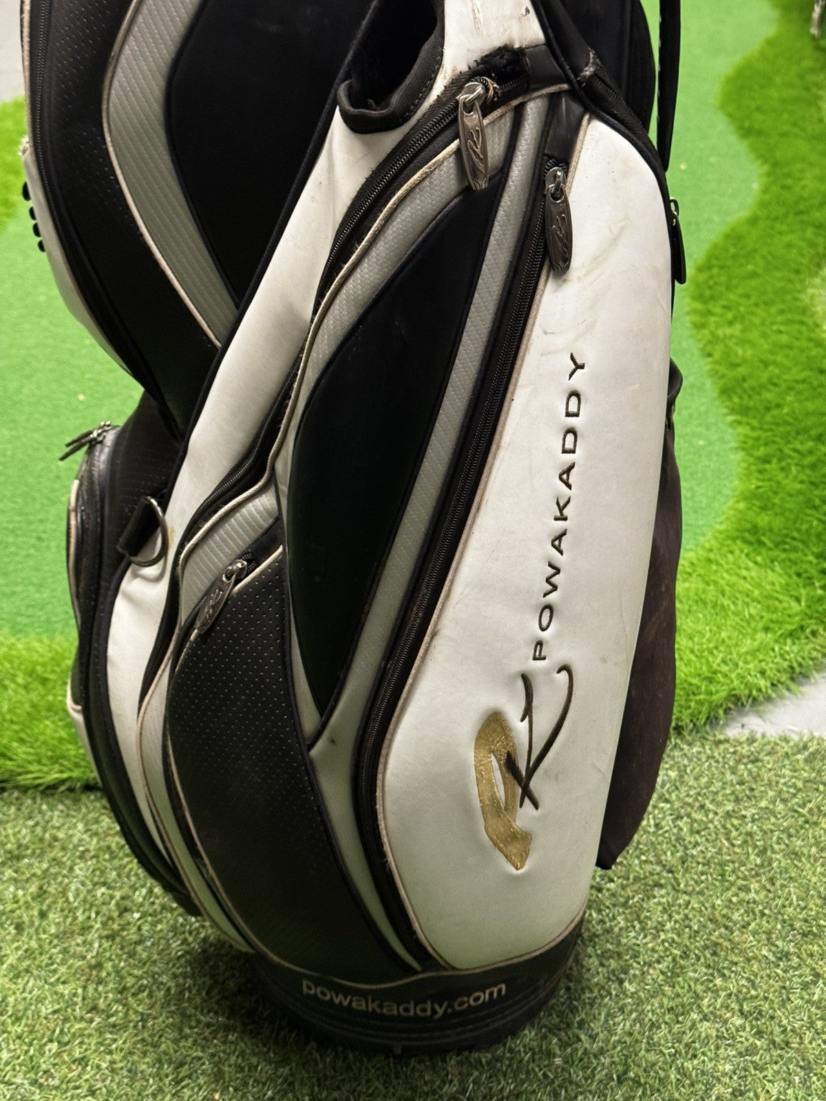 Powakaddy Golf Trolley Cart Bag White/Black