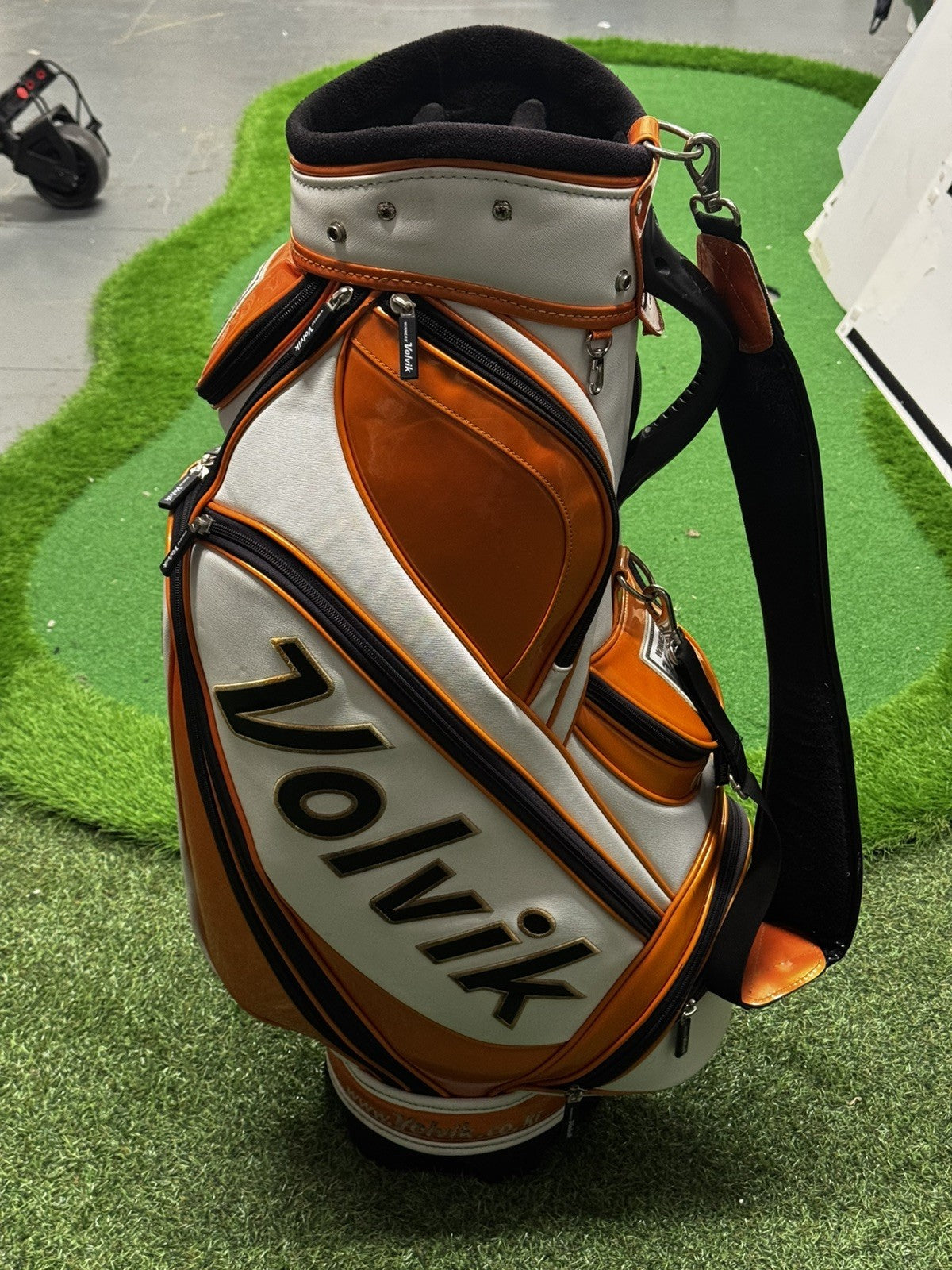 Volvik Golf Tour Bag White/Orange
