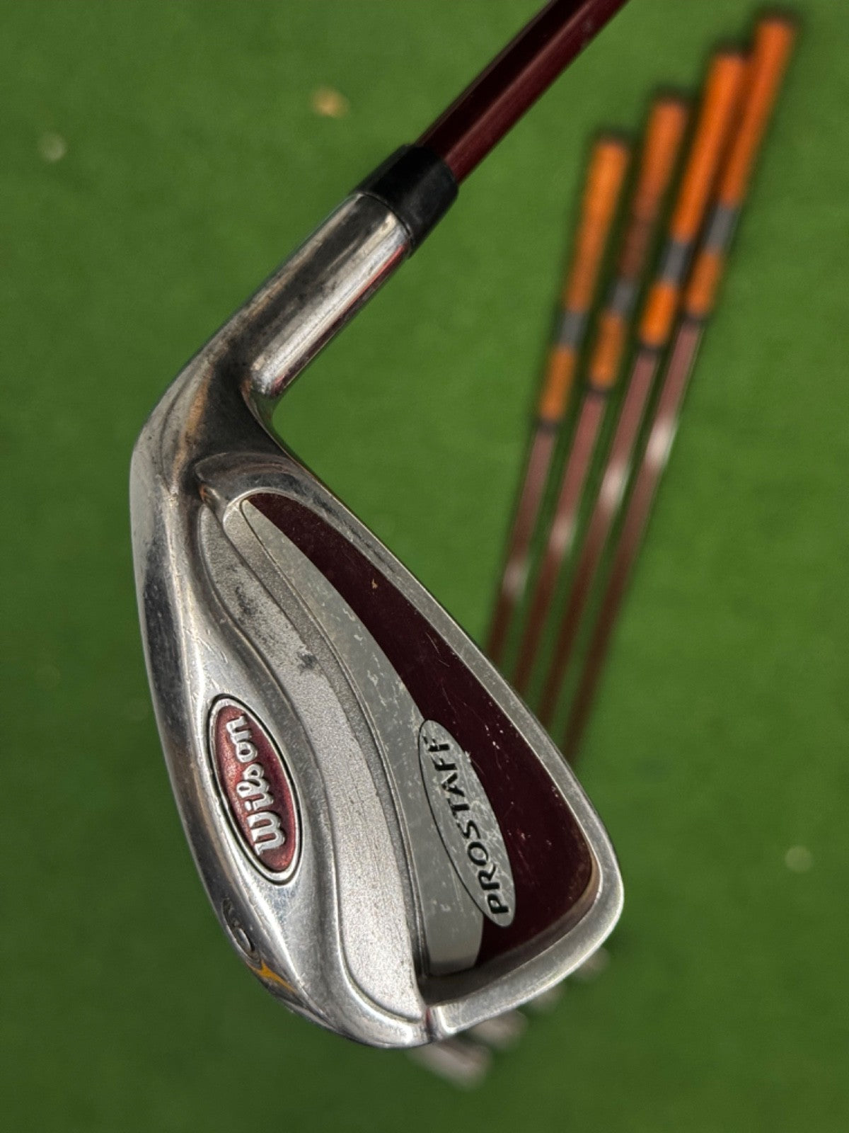 Wilson Iron Set Pro Staff 6-Pw Graphite Regular Shaft *used*