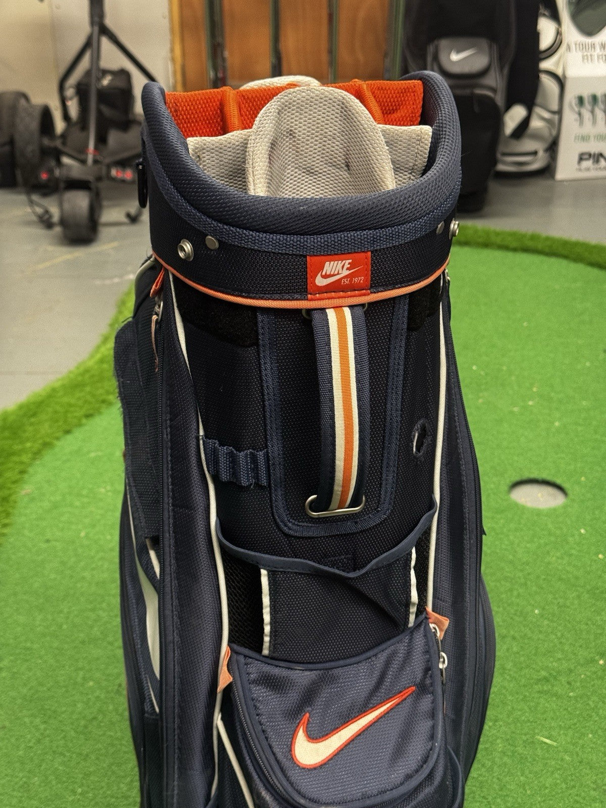 Nike Golf Cart Bag Navy 14 Way Divider