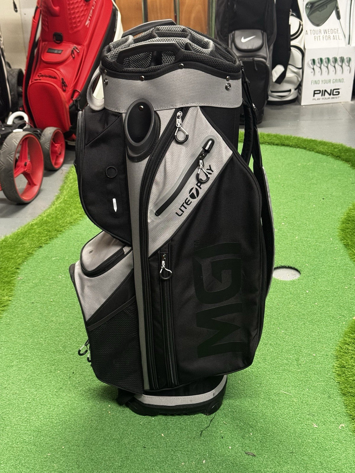 MGI Golf Lite Play Cart Bag Grey/Black