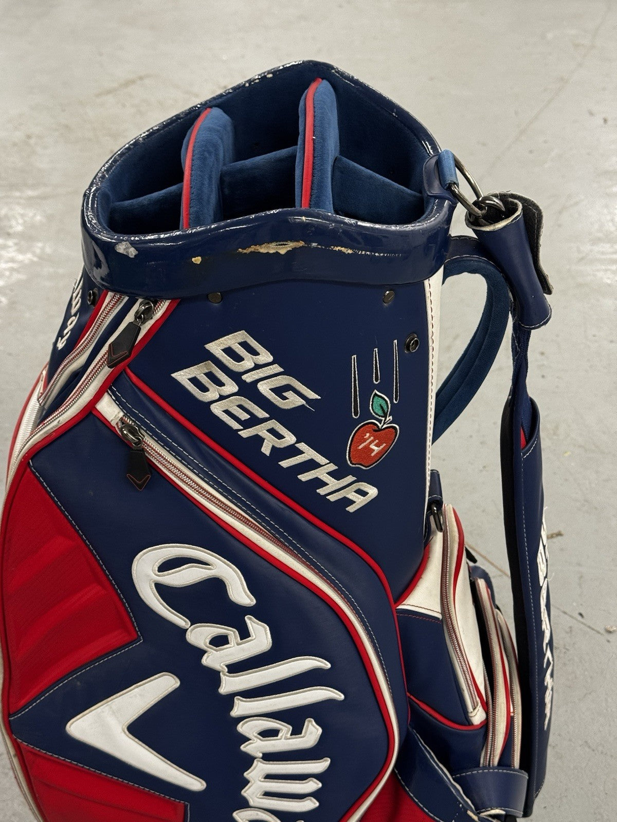 Callaway BIG BERTHA 14 Blue/Red Tour Staff Golf Bag