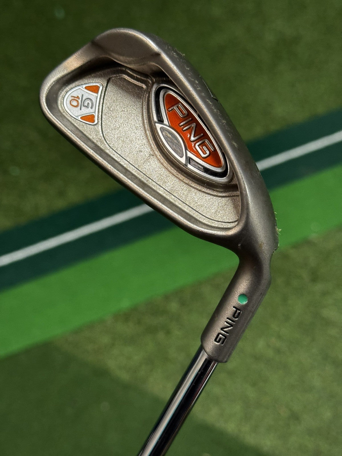 Ping G10 Green Dot 7 Iron SR Flex Steel Shaft 