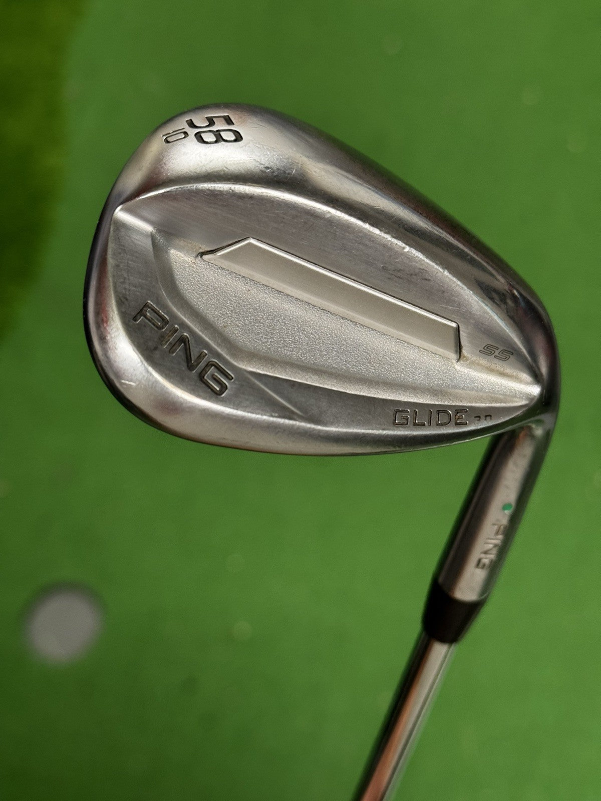Ping Glide 3.0 Lob Wedge 58 Degree Green Dot Wedge Flex Shaft